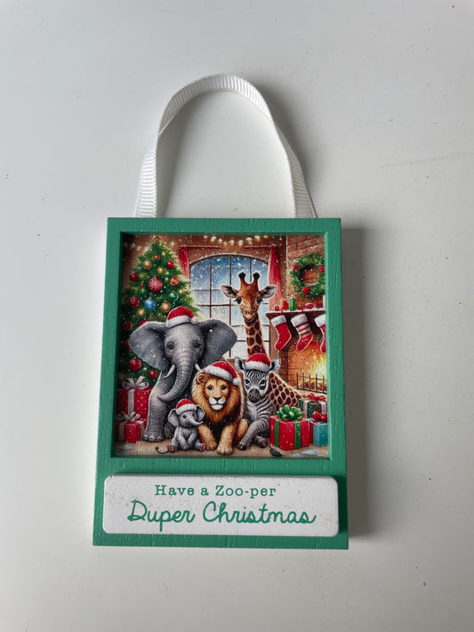 John Lewis Christmas zoo hanging bauble