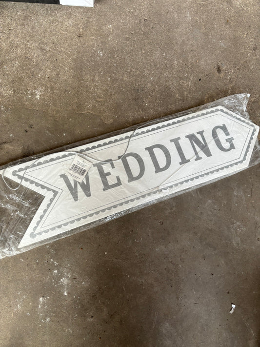 “Wedding” wooden signs