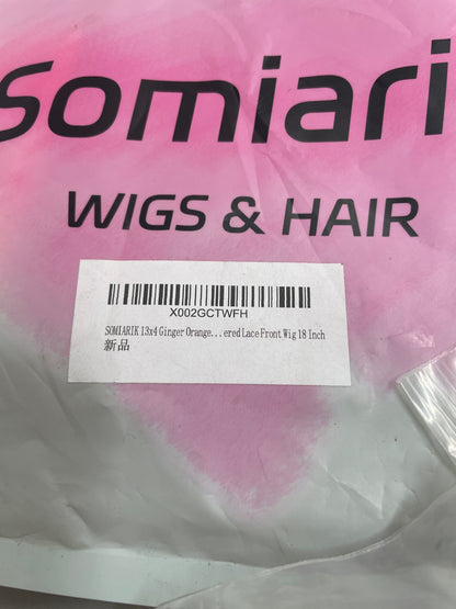 Somiarik 13x4 Ginger Orange Wig - Lace Front 18”