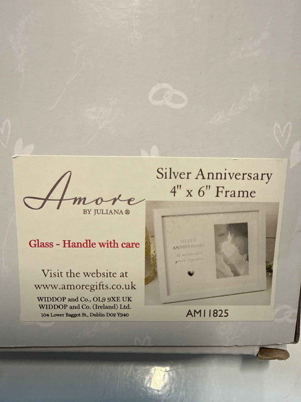 Widdop Silver Anniversary 4”x6” Frame