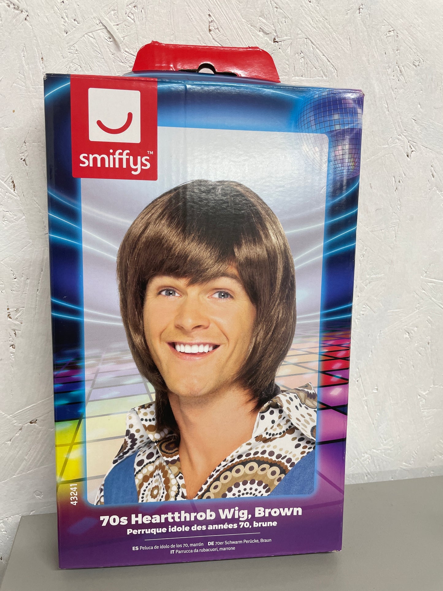 Smiffys - 70s heartthrob wig - Brown