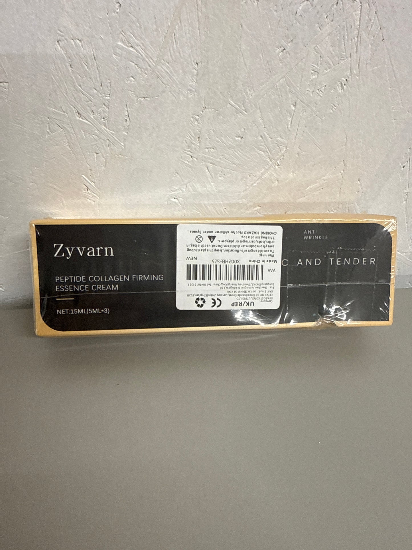 Zyvarn - Peptide Collagen Firming Essence Cream Micro-Molecular Anti-Wrinkle Lotion- 15ml (5ml x 3)