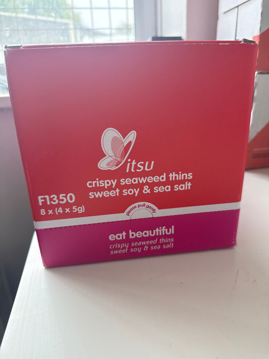 Itsu Crispy Seaweed Thins - Sweet Soy & Sea Salt (8 x 4x5g)