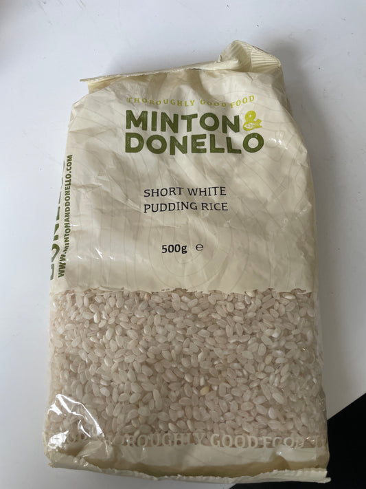 Minton Donello - Short White Pudding Rice 500g
