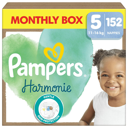 Pampers Harmonies Size 5 152 x Nappies