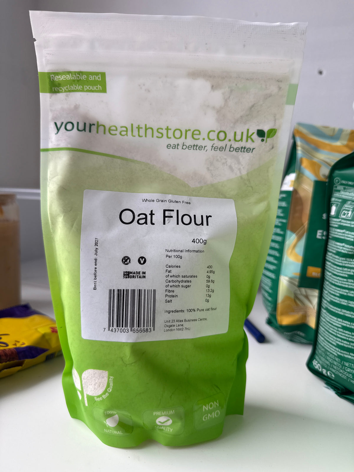 Your health store - Oat Flour - Whole grain gluten free 400g