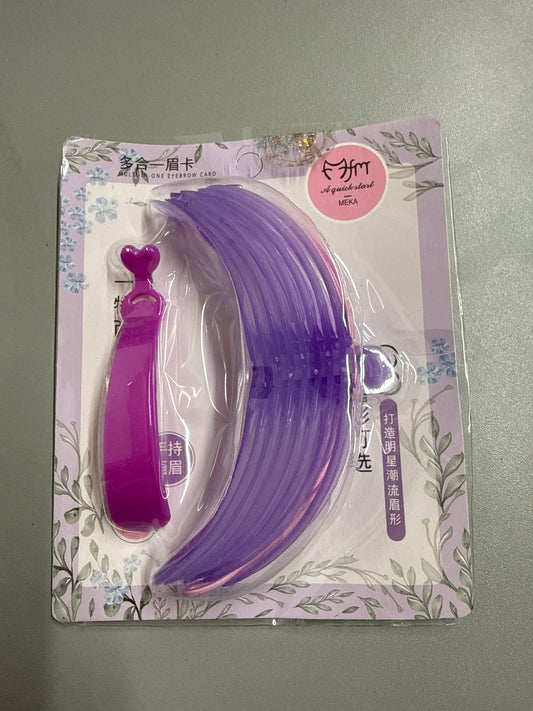 1Pc Purple Eyebrow Shaping Kit