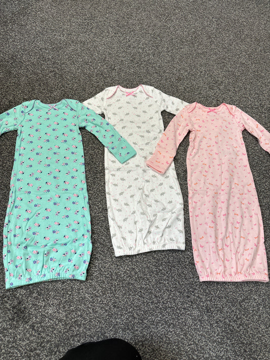 3 x Sleeper Gowns (0m)