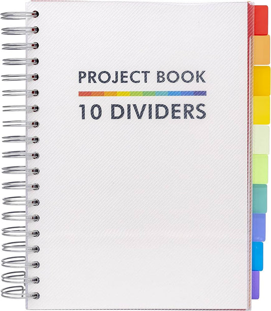Project book with 10 dividers