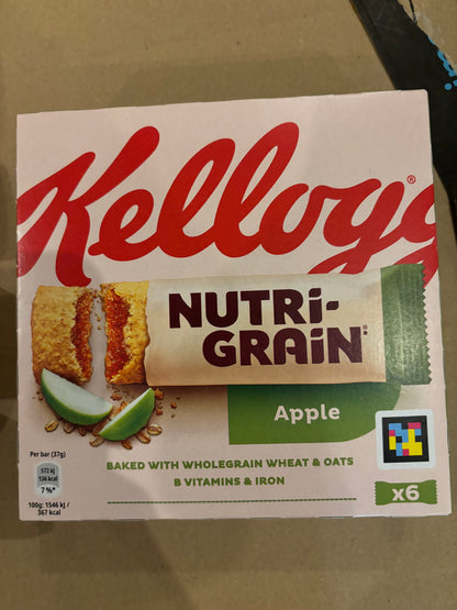 Kelloggs NutriGrain Apple x 6pk
