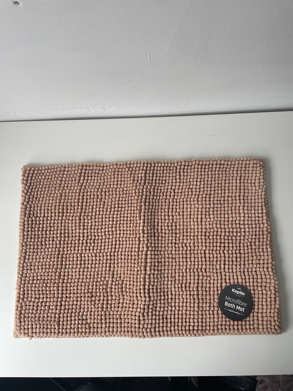 Keplin Home - Beige microfibre bath mat