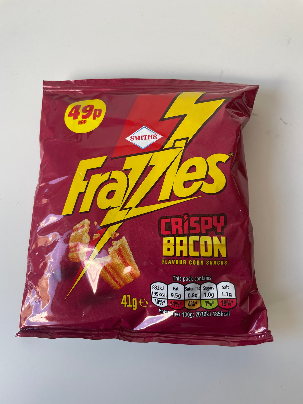 Frazzles - Crispy bacon corn snacks