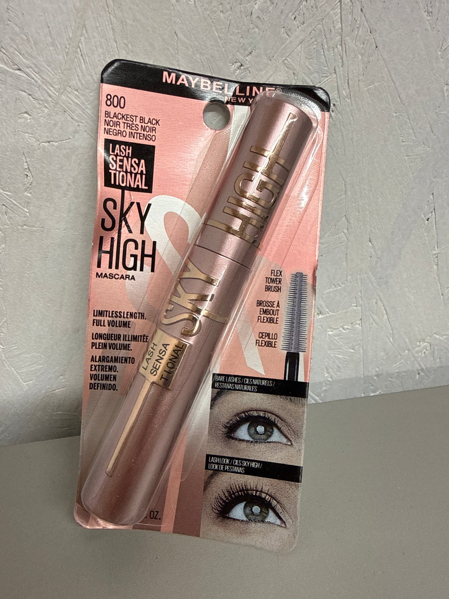 Maybelline Lash Sensational Sky High Volumizing & Thickening Mascara - 800 Blackest Black