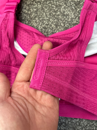 Glamorise Sport Elite Medium Impact 34C Bra Fuchsia Print