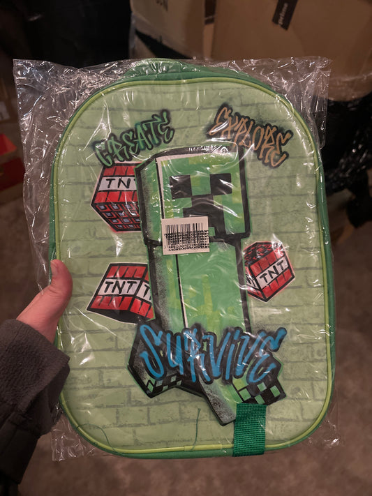 Minecraft Wipe clean bag