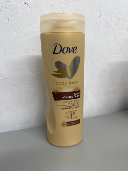 Dove Visibleglow Self Tan Lotion Medium To Dark 400ml