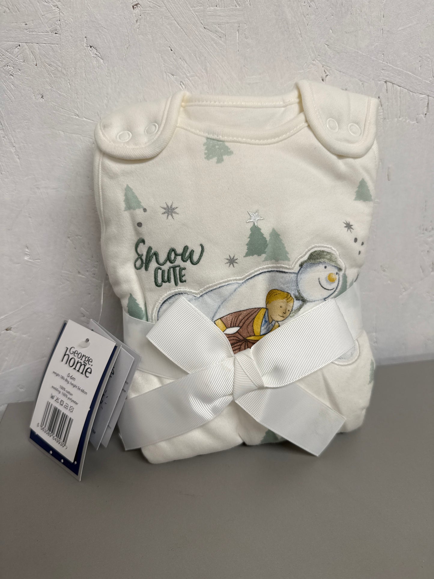 George Home - The Snowman 0-6nmonths 2.5 tog sleep bag