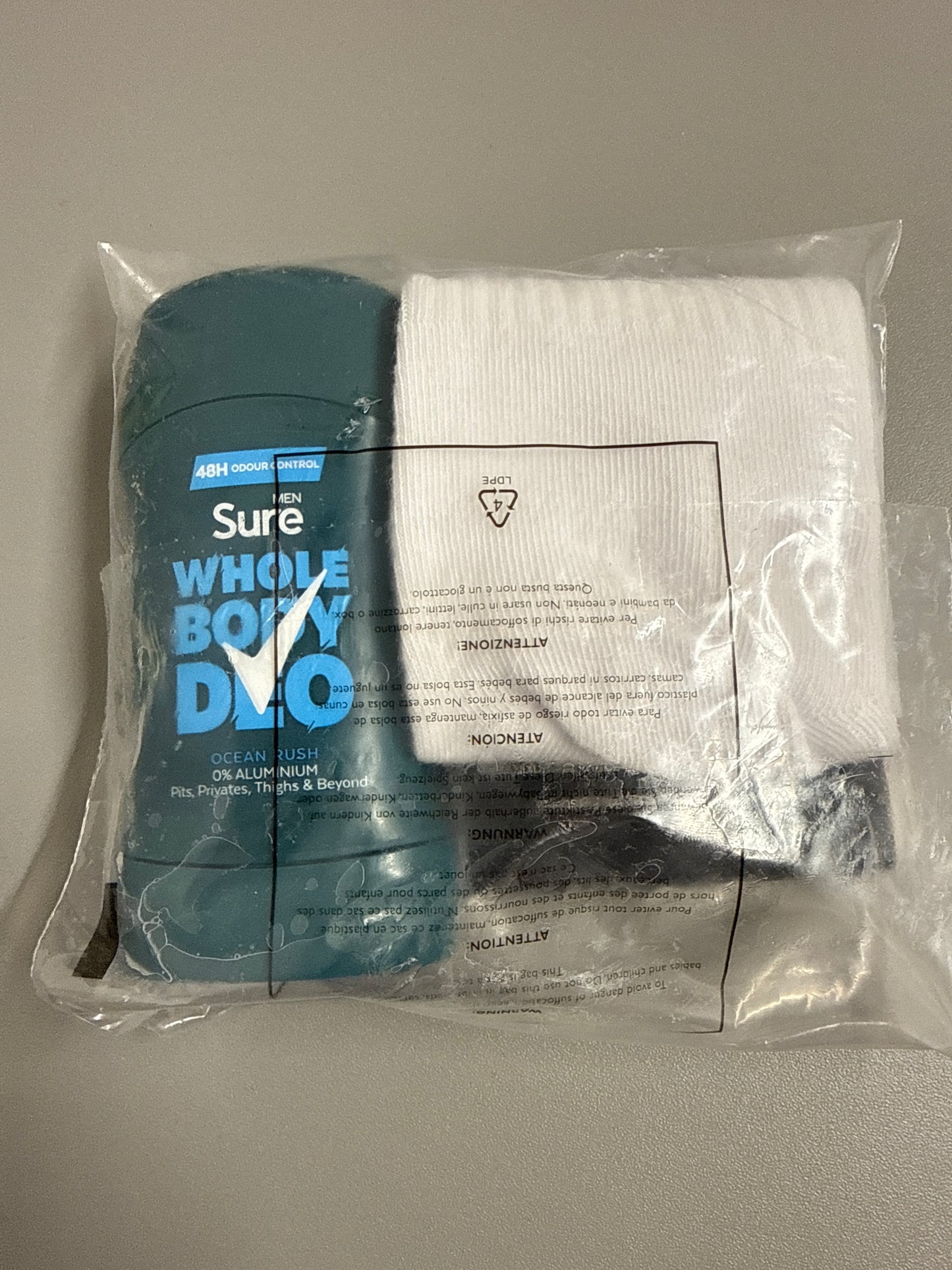 Sure Men - Ocean Rush Deodrant Stick & Sock Set