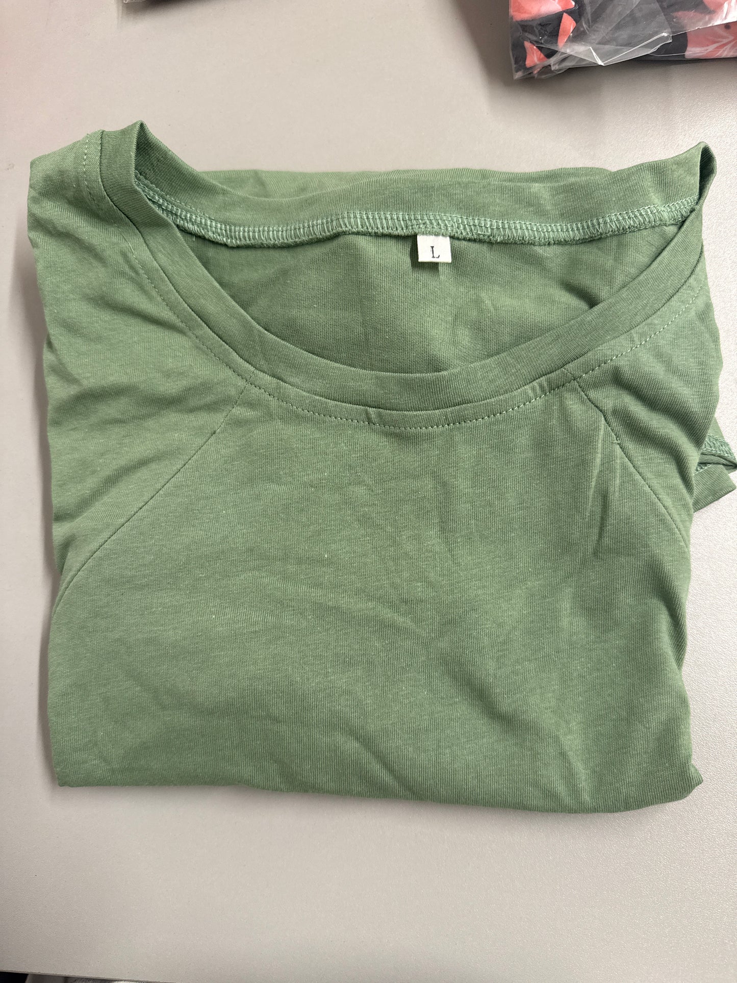 Woman’s Green Breast Feeding T-Shirt - Size L