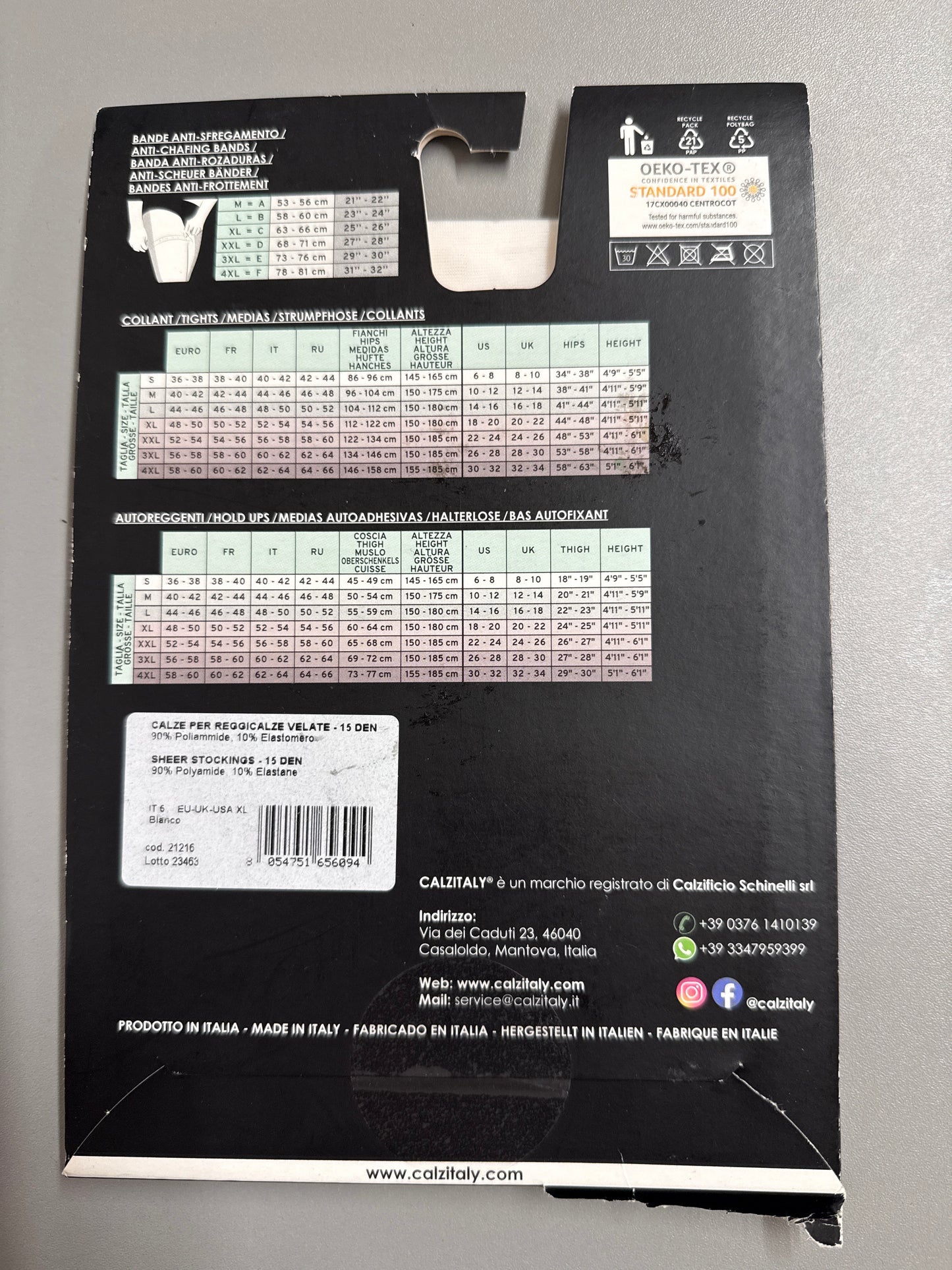 Calzitaly - Anti Chafing Bands - Size XL