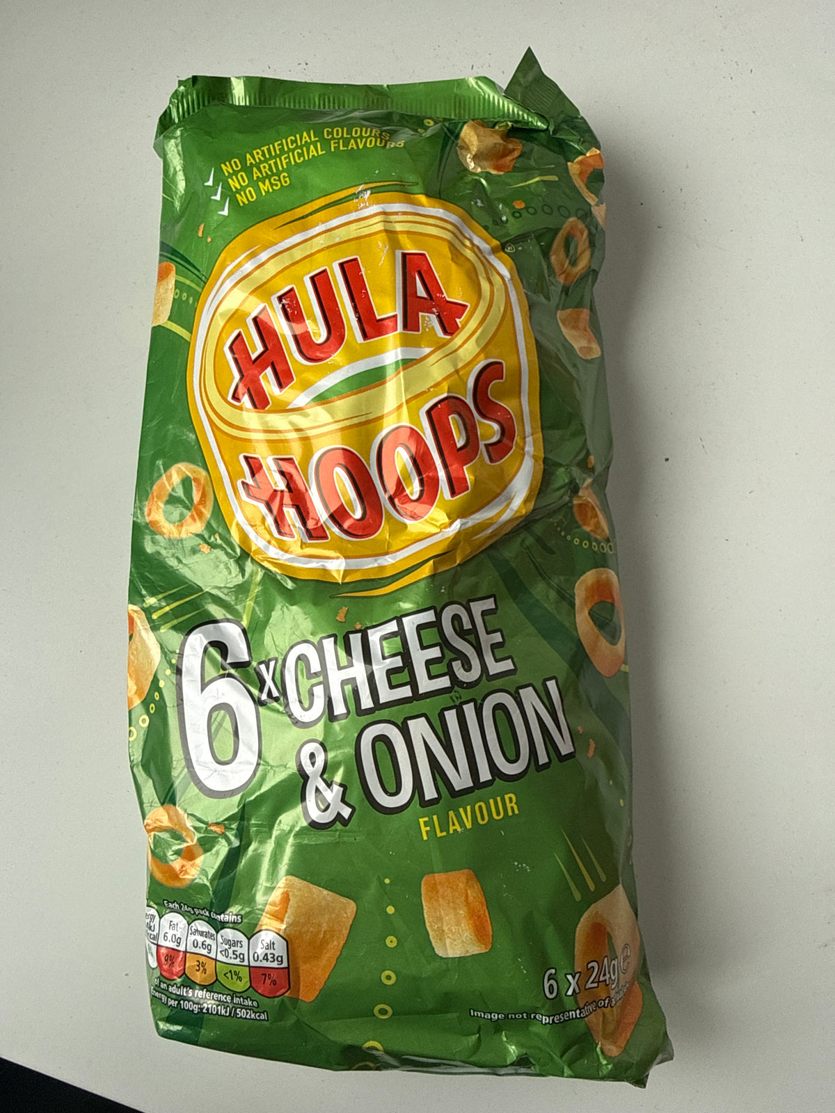 Hula hoops - Cheese & onion (6pack)