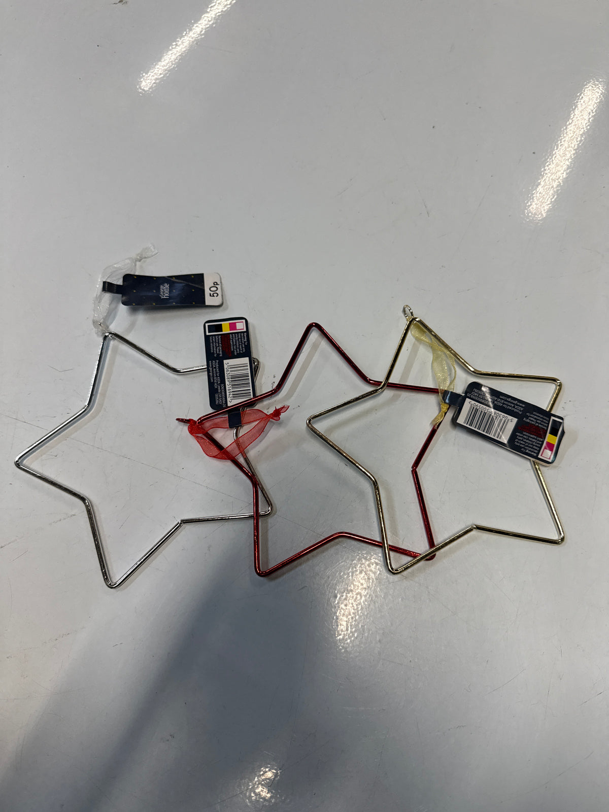 Set of 3 Hanging Christmas Stars