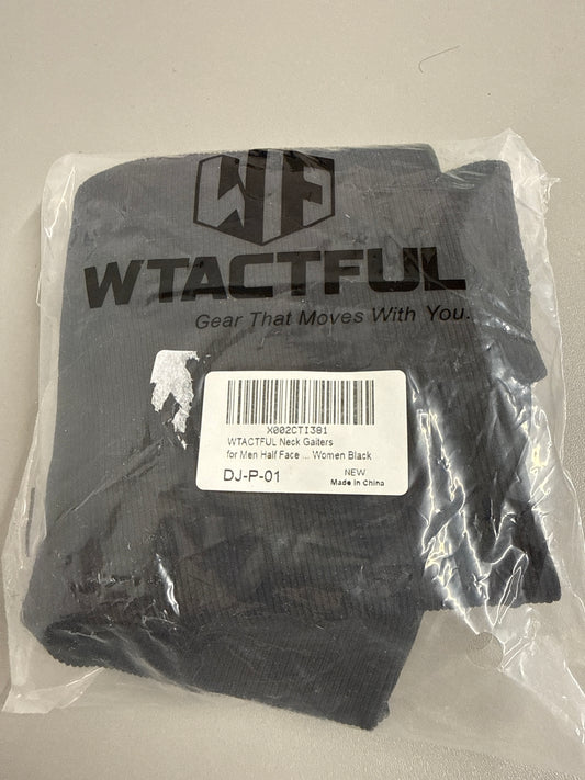 WTactful- Neck Gaiters For Half Face - Black