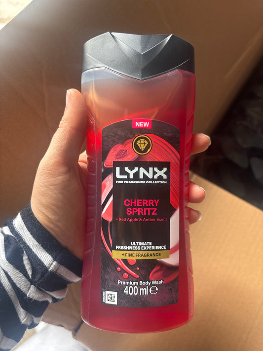 Lynx Cherry Spritz 400ml Shower Gel