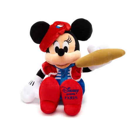 Disney Store *PARIS* Minnie Baguette Plush