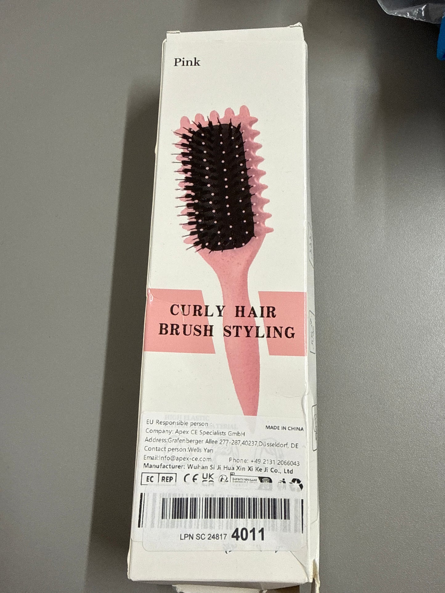 Curly Hair Styling Brush - Pink