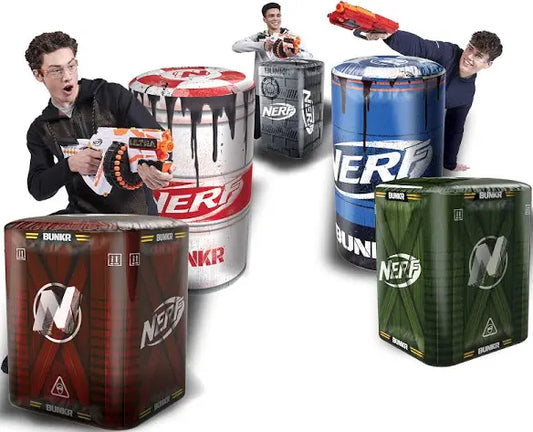 Nerf Bunkr Royal Set - Inflatable For Use With All Indoor & Outdoor battle zone
