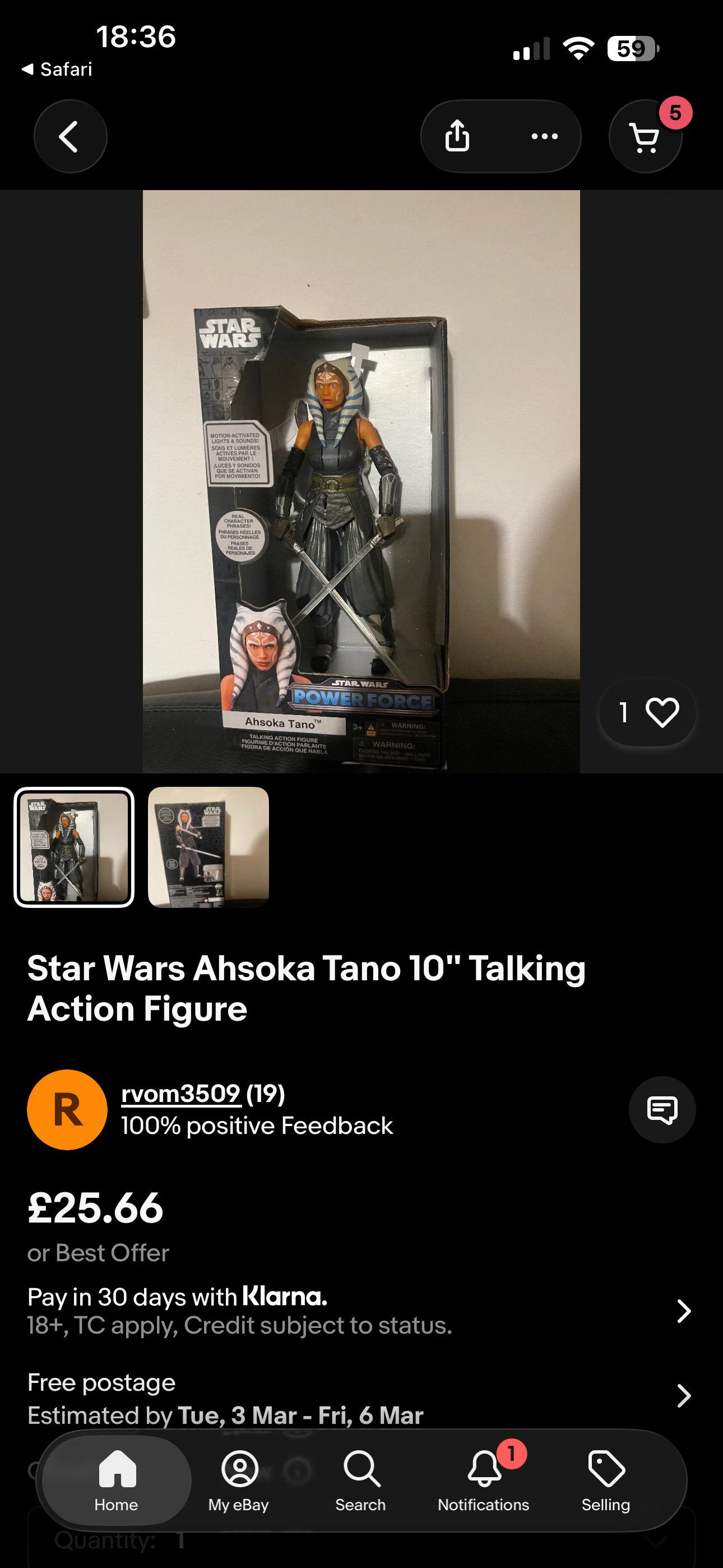 8 x Ashoka Tano 10” Disney Store Talking Figure