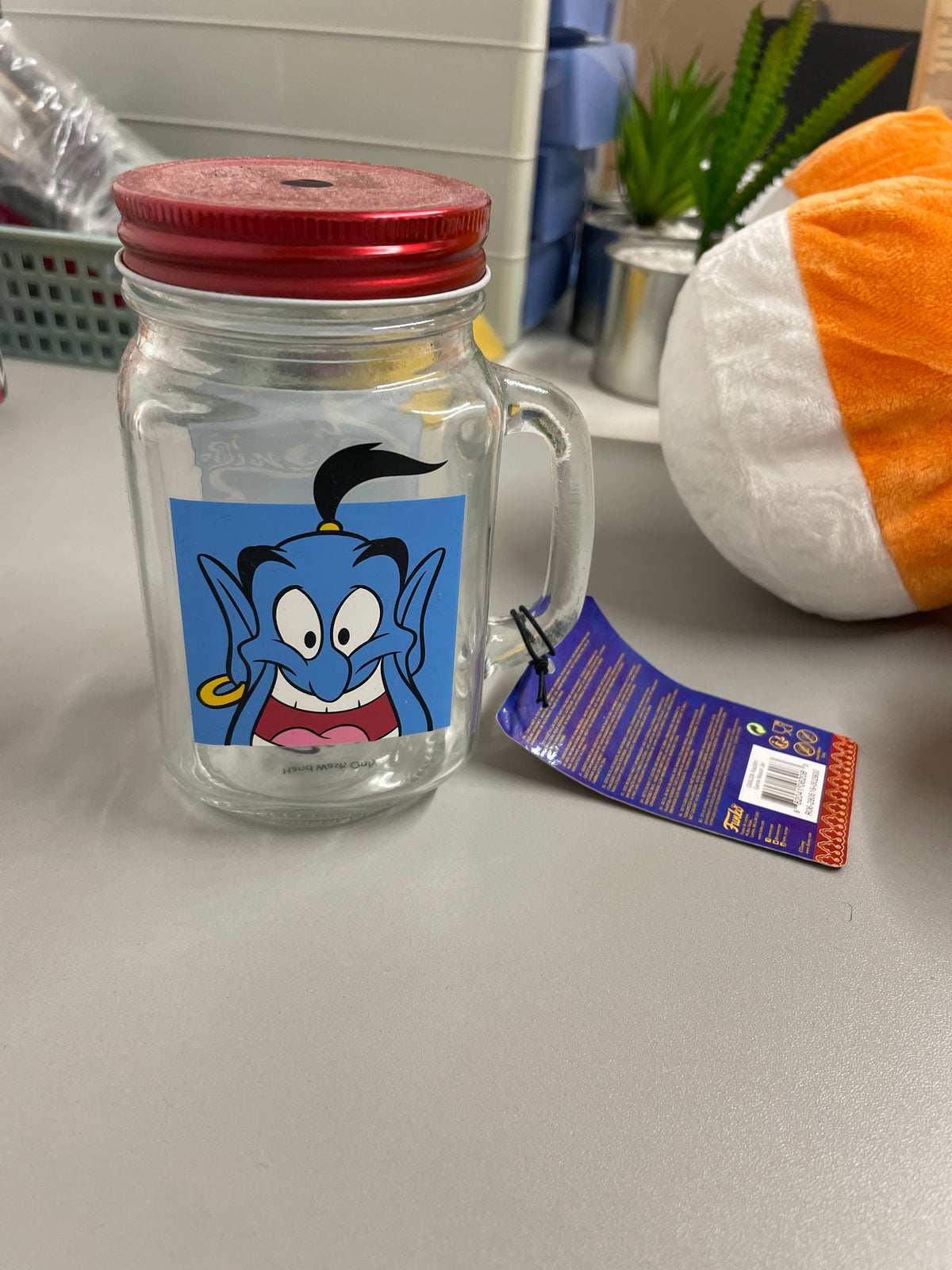 Disney Aladdin Mason Jar *No Straw*