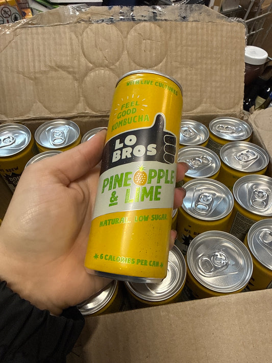 24 x LoBro Kombucha Pineapple & Lime