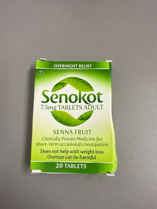 Senokot - 7.5mg tablets adult 20 tablets