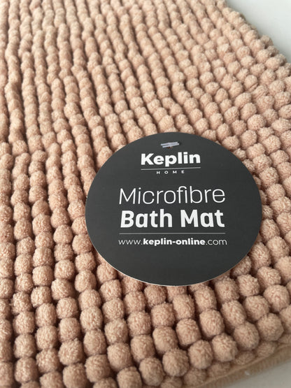 Keplin Home - Beige microfibre bath mat