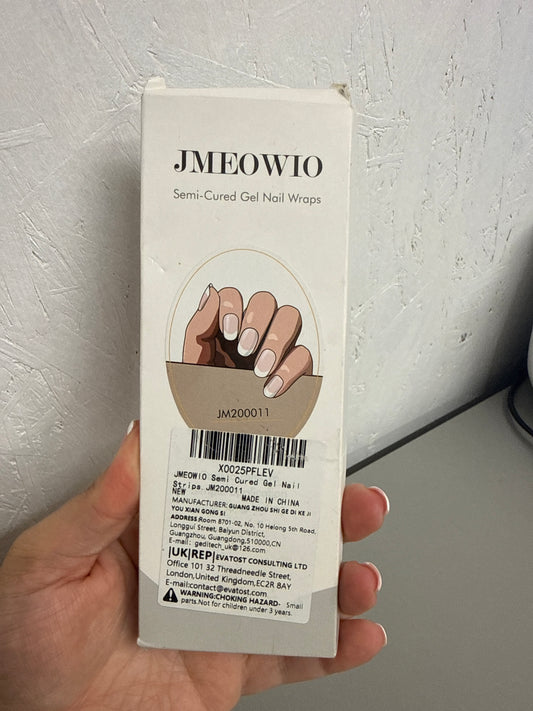 JMEOWIO Semi Cured Gel Nail Wraps -