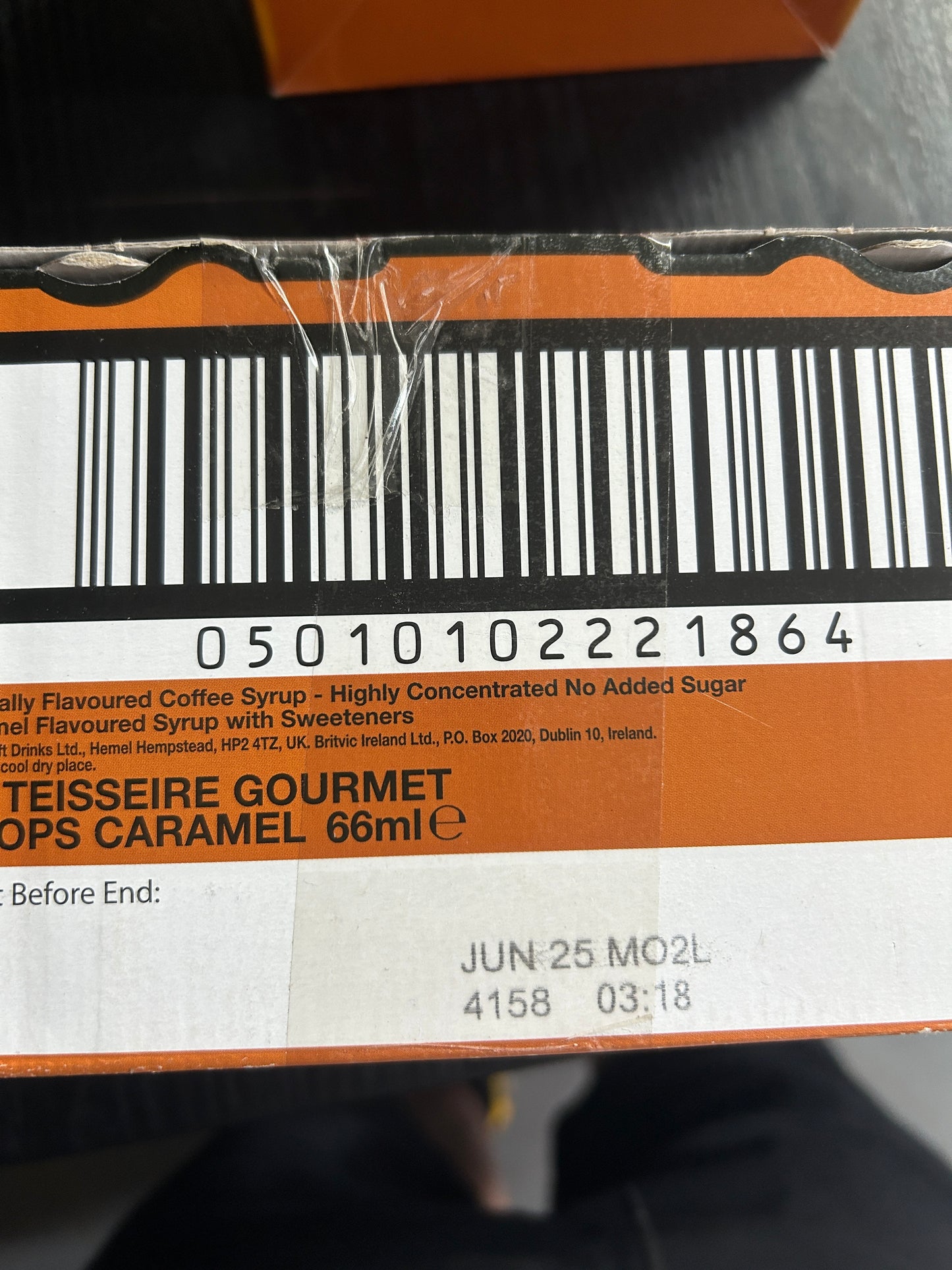 Teisseire Gourmet Drops Caramel Syrup 6 Pack Sugar Free Vegan 20 Servings