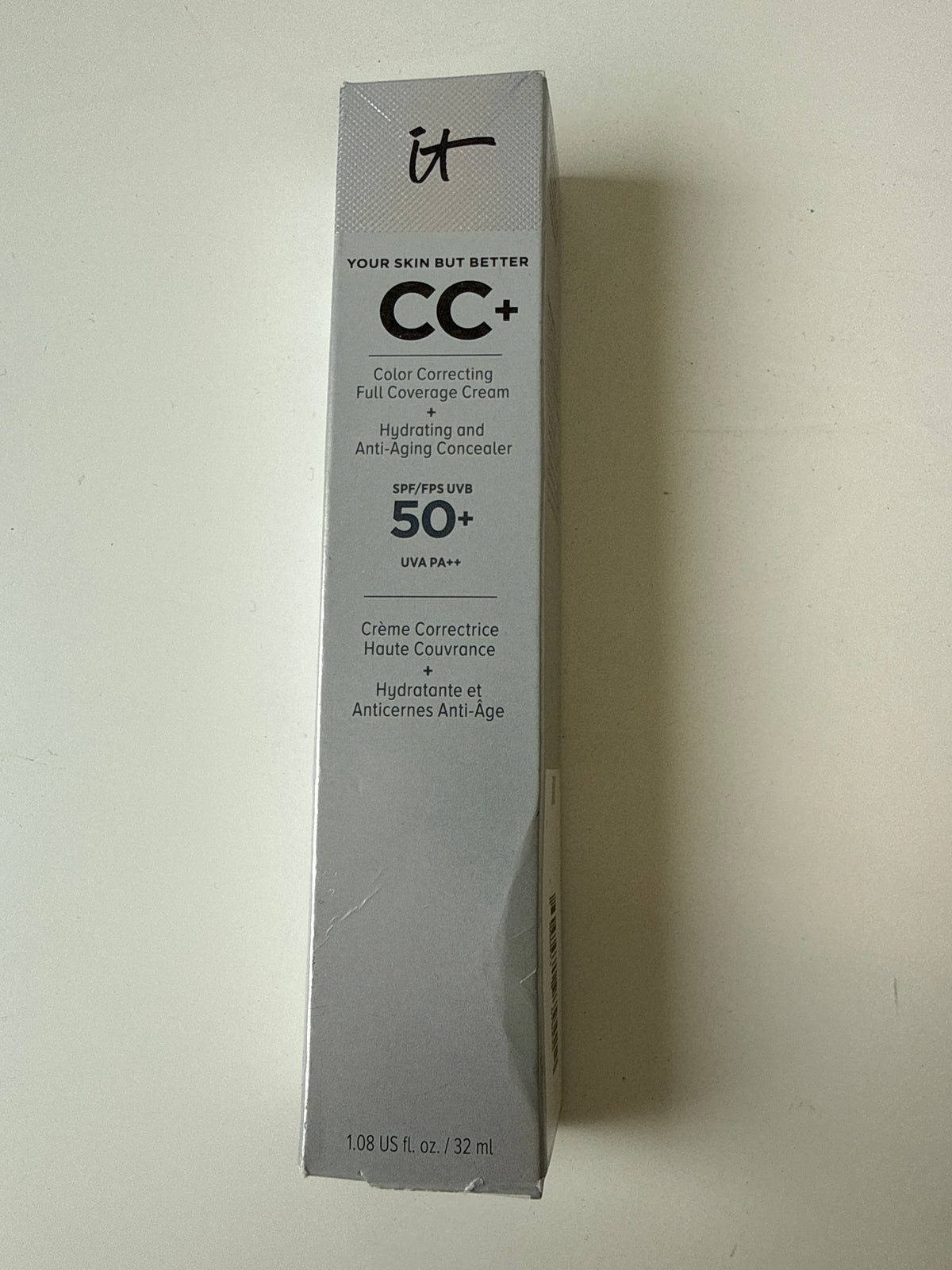 iT Cosmetics CC+ Cream SPF 50+ Color Correcting Full Coverage Cream Shade: Neutral Tan