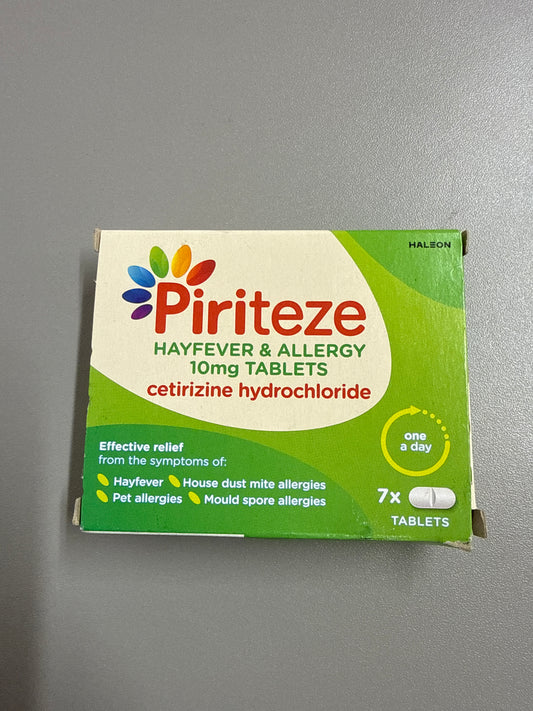 Piriteze - Hayfever & Allergy Tablets