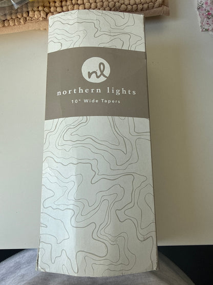 Northern lights - 10” wide tapers candles