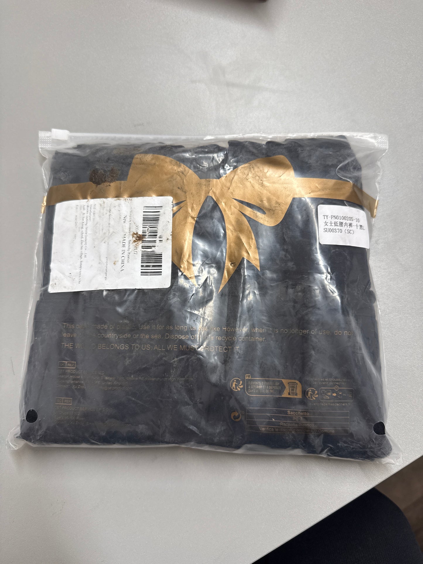10 Pack Ladies Full Briefs Black - Size Large
