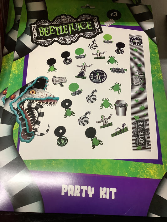 Beetle juice party kit