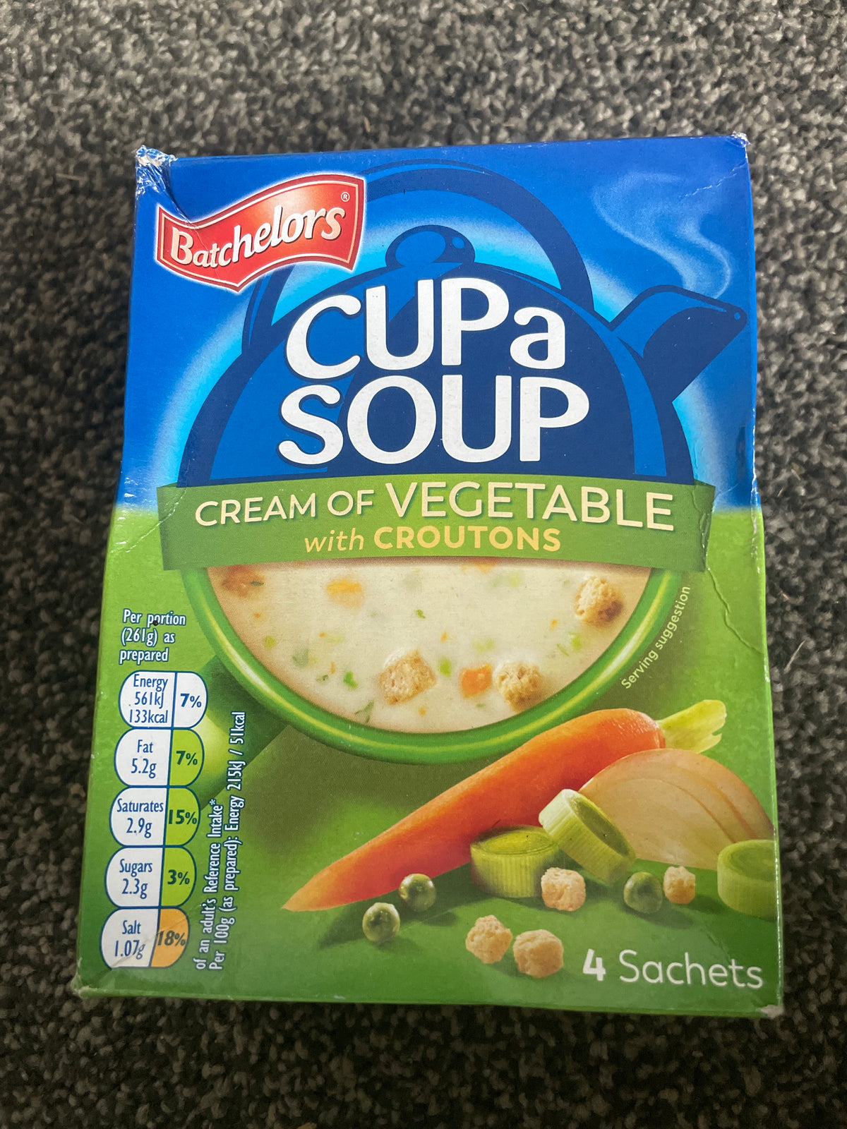 Cup A Soup - Cream Of Vegetable With Croutons