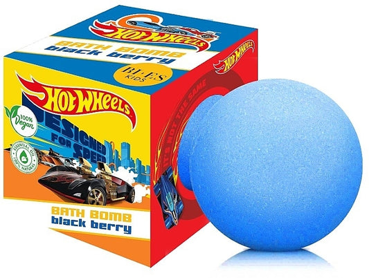 5 xHot Wheels Fizzing Bath Bomb for Kids -, Vegan & Natural with Essential Oils - Gentle, Safe and Fun Bath Time Treat for Children Aged 3+