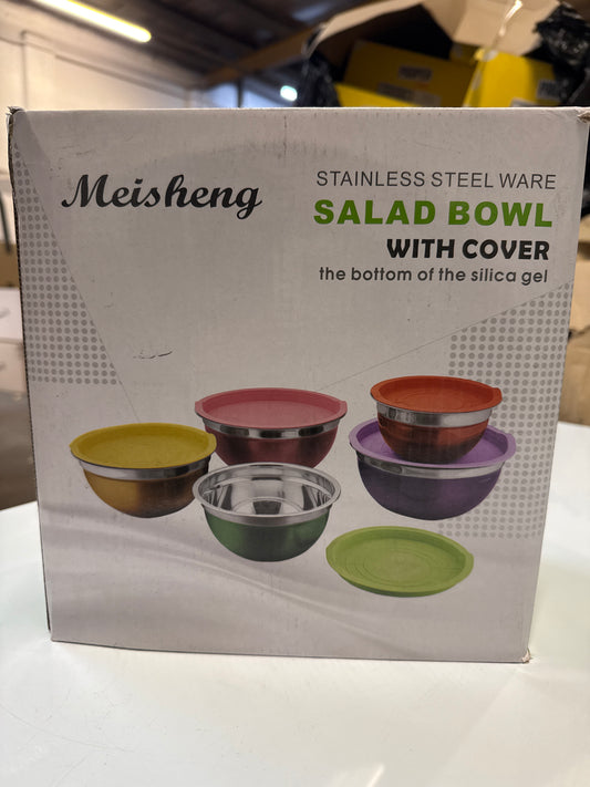 Stainless Steel Salad Bowl Set