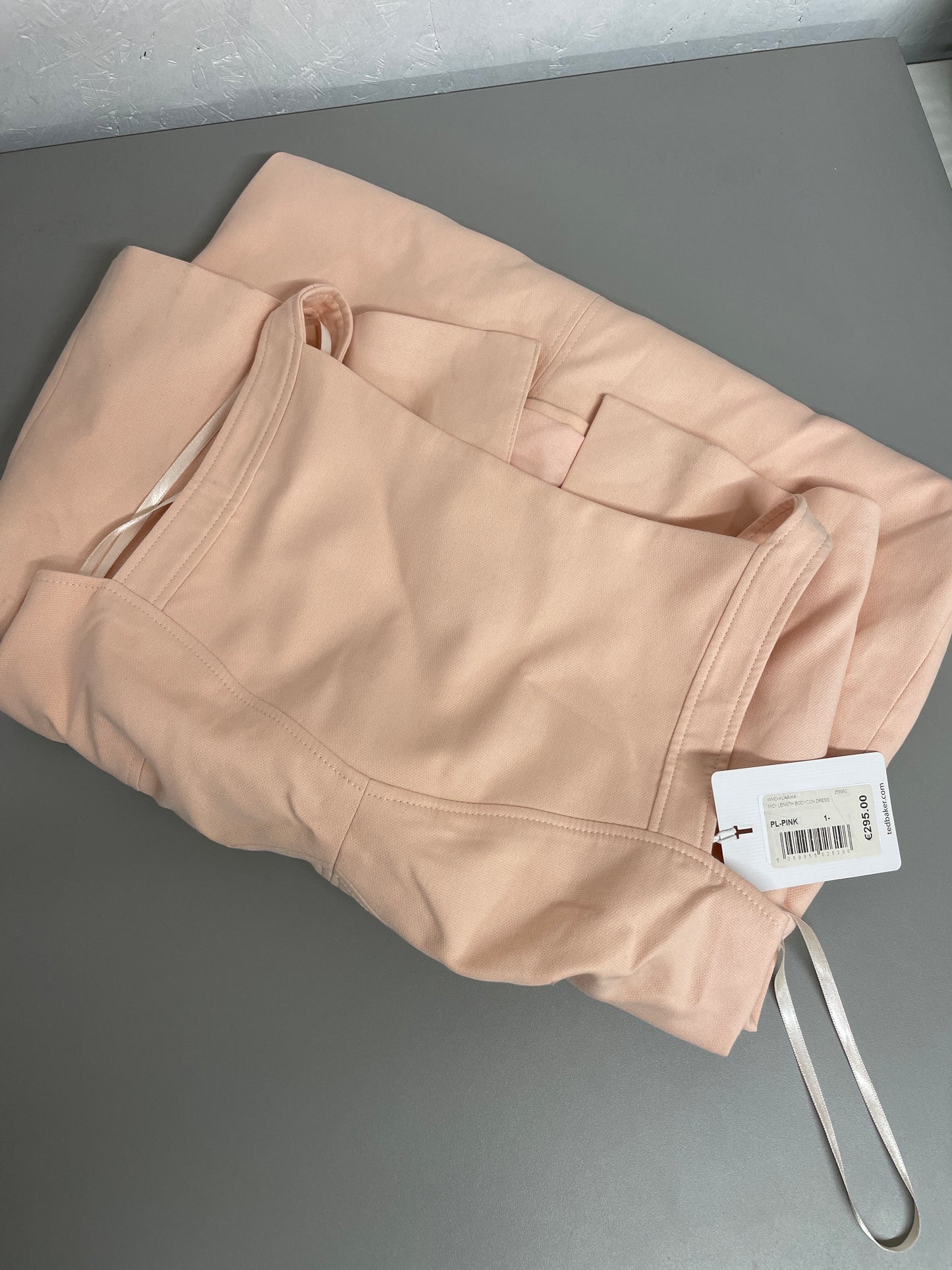 Ted Baker - Klarika MIDI Length Body Con Dress - PL Pink - Size 1 (UK8)