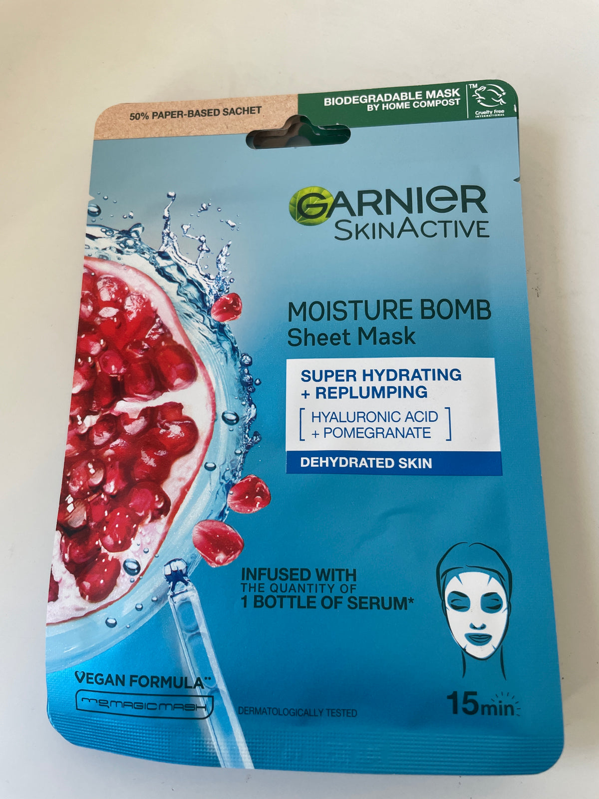 Garnier - Moisture Bomb Sheet Mask Blue Dehydrated Skin