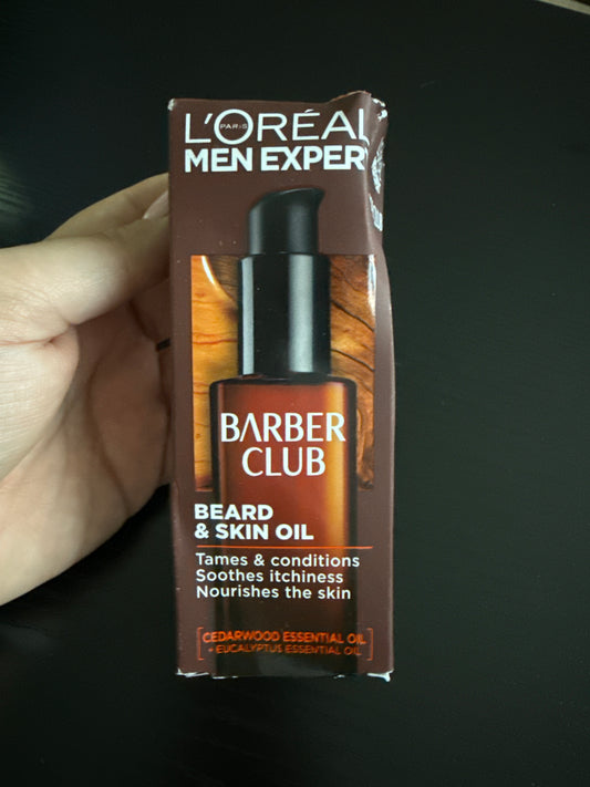 L'Oréal Men Expert Barber Club Beard & Skin Oil With Cedarwood Essential Oil 30ml