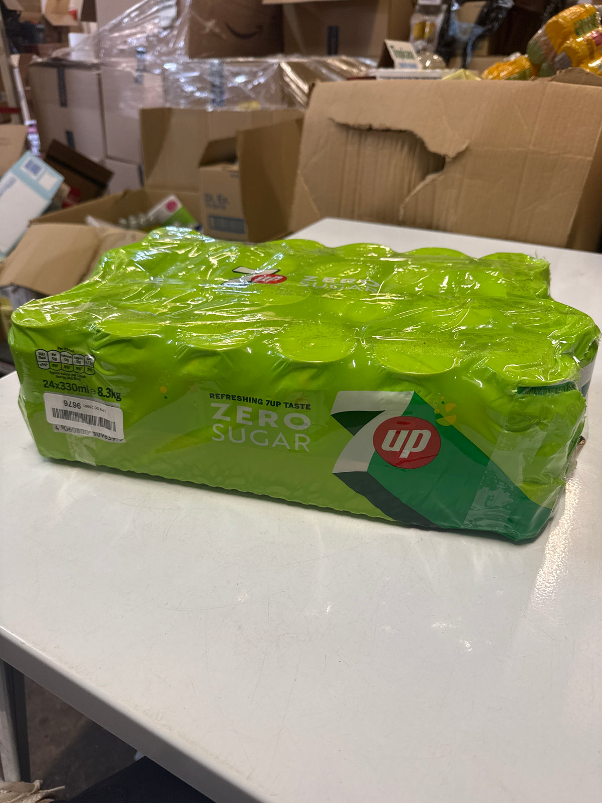 7UP Zero Sugar 22pk *case is missing 2 cans*